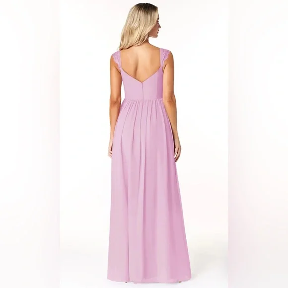 Azazie Cleobella Bridesmaids Dress in Candy Pink - size A12 - Picture 2 of 7